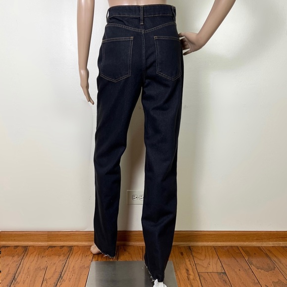 NEW WEWOREWHAT REVOLVE HIGH-WAISTED STRAIGHT LEG JEANS - Picture 7 of 8